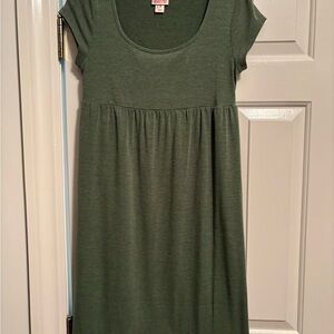 Mossimo Supply Co. Olive Green Scoop Neck Top